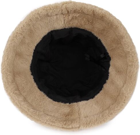 Umeepar Winter Faux Fur Fuzzy Bucket Hat Fluffy Warm Hat for Women Men in Saudi Arabia