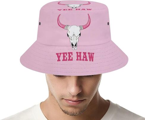 Pink Money Bucket Hat for Women Men Packable Sun Cap Fisherman Hat Travel Outdoor Beach Caps in Saudi Arabia