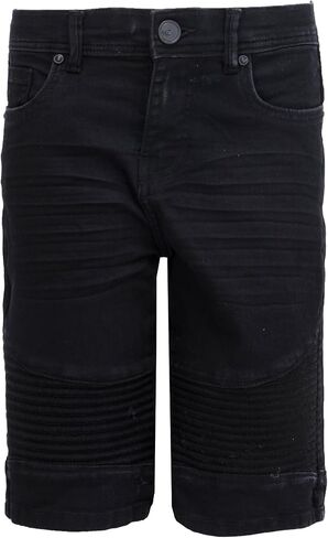 X RAY Boys Shorts, Big Boy & Little Kids Stretch Denim Shorts, Moto Biker & Fashion Rips Distressed Jean Shorts for Boys in Kuwait
