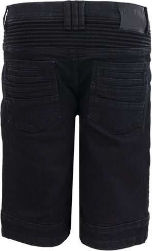 X RAY Boys Shorts, Big Boy & Little Kids Stretch Denim Shorts, Moto Biker & Fashion Rips Distressed Jean Shorts for Boys in Kuwait