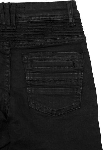X RAY Boys Shorts, Big Boy & Little Kids Stretch Denim Shorts, Moto Biker & Fashion Rips Distressed Jean Shorts for Boys in Kuwait