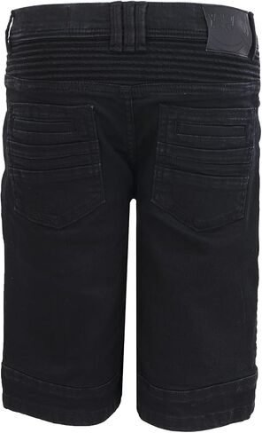 X RAY Boys Shorts, Big Boy & Little Kids Stretch Denim Shorts, Moto Biker & Fashion Rips Distressed Jean Shorts for Boys in Kuwait
