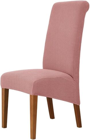 SZJIAHTM 2 Pcs Large Jacquard Dining Room Chair Covers Elastic Stretchable High Back Chair Slipcovers for Kitchen Seat Protectors Living Room Wedding Banquet Decor in Saudi Arabia