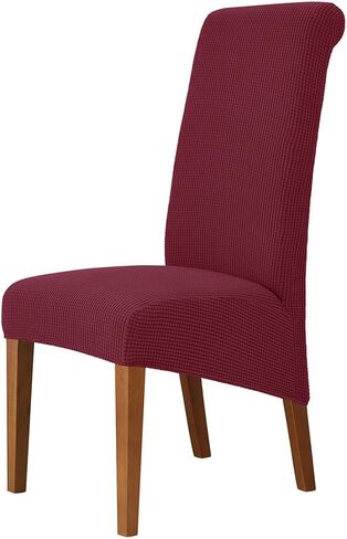 SZJIAHTM 2 Pcs Large Jacquard Dining Room Chair Covers Elastic Stretchable High Back Chair Slipcovers for Kitchen Seat Protectors Living Room Wedding Banquet Decor in Saudi Arabia