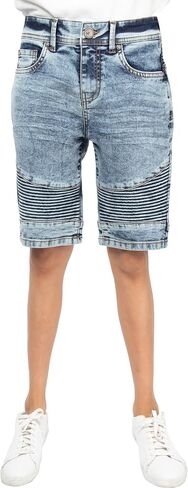 X RAY Boys Shorts, Big Boy & Little Kids Stretch Denim Shorts, Moto Biker & Fashion Rips Distressed Jean Shorts for Boys in Kuwait
