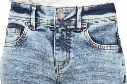 X RAY Boys Shorts, Big Boy & Little Kids Stretch Denim Shorts, Moto Biker & Fashion Rips Distressed Jean Shorts for Boys in Kuwait