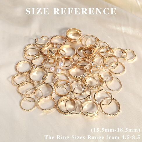 CHICUTIE Gold Knuckle Rings Set For Women Stackable Joint Finger Midi Rings Dainty Cubic Crystal Zirconia Simple Hollow Twist Cute Rings Pack Jewelry Gift in Saudi Arabia