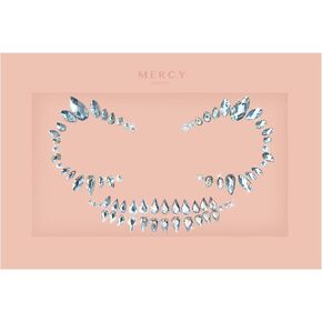 Skull Face Jewel by Mercy London. All In One Face Jewels Costume Accessories