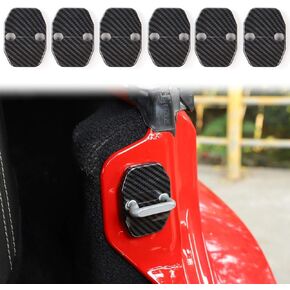 Voodonala for Jeep JK Door Lock Covers Protection Trim for 2007-2018 Jeep Wrangler JK JKU, Grand Cherokee, Chrysler, Dodge Jcuy/Joureny, Caliber, Grand Voager, 2019 RAM 6PCS
