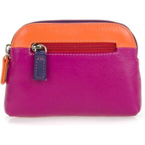 mywalit Large Coin Purse - Leather, Multi-Color, 3 Card, Key Fob, Zip pocket