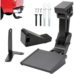 Bed Step,Swing Out Bed Corner Step for Truck with Dual Exhaust, Compatible with 2014-2022 Ram 1500 2014-2018 Ram 2500 3500 Replace# 82214245AD