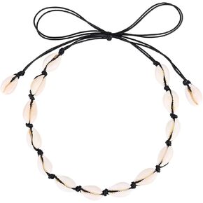 Seashell Surfer Necklaces Beach Handmade Choker Hawaiian Summer Conch Necklace for Women