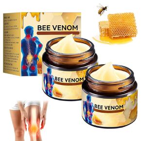 2PCS Bee Venom joint Cream,Bee Venom Cream,Bee Venom Advanced Joint and Bone Cream,Professional Bee Venom Joint Gel,Effective for Back, Neck, Hands, Kneel