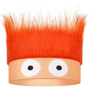 Hairy Headband Hat Troll Costume Accessory Fun Crazy Wig for Women Men Halloween Cosplay Spirit Events Party
