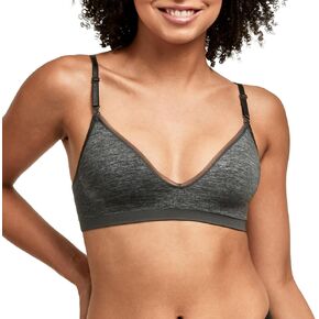 Hanes Women's Wireless T-shirt Bra, Moisture-wicking Convertible Smoothing Bra, Full-coverage