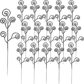 16 Pieces Christmas Tree Picks and Sprays Artificial Glitter Stems Decorative Candy Shape Curly Twigs for Xmas Tree Vase Filler Wreath Making Supplies Holiday Party Home Decor (16, Purple)