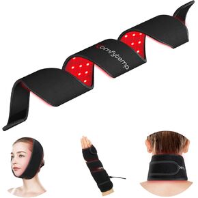 Comfytemp Red Light Therapy Wrap for Body, 37'' Near Infrared Light Belt for Neck Face Chin Knee Ankle Pain Relief, 10W Wearable Wrap with 63 LEDs for Hand Foot Joint Muscle Stiffness, 660nm & 850nm