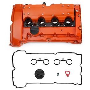 Aluminum Valve Cover Compatible with 2007-2012 BMW Mini Cooper S Clubman Convertible Hatchback Coupe Roadster JCW 1.6L with N14 Turbo Engine Parts 11127646555,Orange