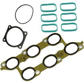 MS972401 Lower Upper Intake Manifold Gasket Set for Chevy Camaro Caprice Colorado Equinox Impala Traverse Buick Enclave Lacrosse GMC Acadia Terrain Cadillac ATS CTS SRX XTS 3.6L LFX LLT DOHC