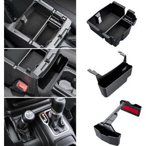 Center Console Organizer for Jeep Wrangler JL/JLU 2018-2023 2024 and Gladiator JT 2020-2024 Accessories Gear Shift Side Tray Organizer, Hanging Armrest Storage Box-3PCS (Not for JK/JKU)