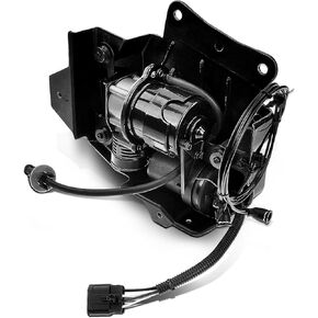 A-Premium Air Suspension Compressor Compatible with Buick Lucerne & Cadillac DTS 2006-2011, with Bracket, Replace# 15811960, 25750087