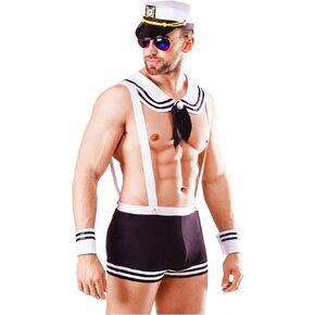 Men's Exotic Apparel Sexy Sailor Costume Outfit Lingerie Cosplay Uniform Set Party Role Play Costumes Lingerie Valentine Birthday Halloween