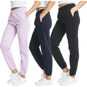 بنطال رياضي نسائي فائق الأداء من 3 قطع من بنطال رياضي من الصوف عالي الخصر للنساء (متوفر بمقاسات كبيرة) in Kuwait