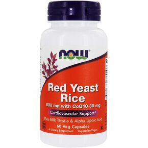 Now Foods Red Yeast Rice600 Wcoq10 60v, 60 CT