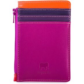 mywalit Multi-Color Leather Credit Card Holder & Coins Purse | 4 Cards & ID Slot