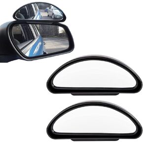 Taylor & Brown 2 Pack Blind Spot Mirrors, Large Adjustable Wide Angle Side Rear View Mirror Additional Security Safety Auxiliary Mirror for Universal Cars