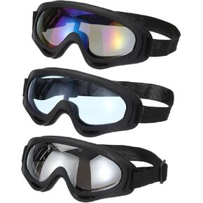PATIKIL Dirt Bike Goggles, Motorcycle Goggles ATV Goggles Ski Goggles Racing Helmet Goggles for Sky Diving Ski Riding