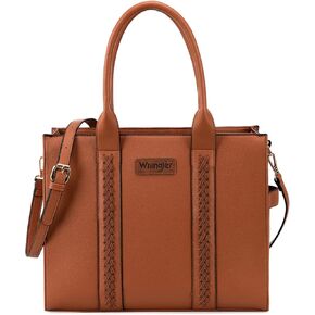 Montana West × Wrangler Purse for Women Large Work Tote Bags with Strap Vintage Top-Handle Handbags