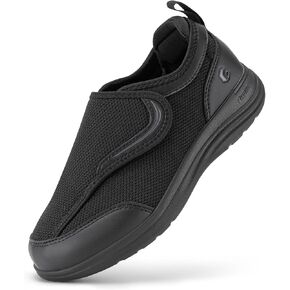 FitVille Diabetic Shoes for Women Wide Width with Arch Support, Fully Adjustable Straps Extra Wide Shoes for Women
