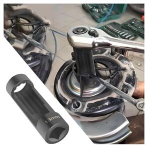 18mm Shock Absorber Socket for Removal of Shock Absorbers Nut,Strut Nut Socket with 12 Point 1/2" Drive Compatible with Cars,SUVs,Trucks,Portability Suspension Tools Strut Socket