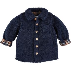 Mud Pie Girls Children Navy Sherpa Shacket