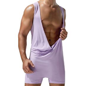 Men Casual Bodysuits Leotard Athletic Supporters Wrestling Singlet Jumpsuits Seamless Onesie Shapewear