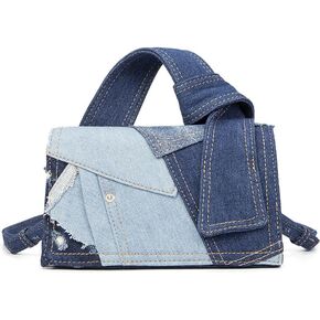 Purses For Women Trendy Mini Purse Cute Purses Denim Mini Bags For Women Top Handle Clutch Handbag Best Gift For Teen Girl