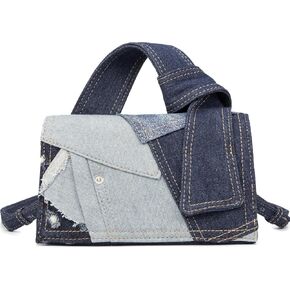 Purses For Women Trendy Mini Purse Cute Purses Denim Mini Bags For Women Top Handle Clutch Handbag Best Gift For Teen Girl