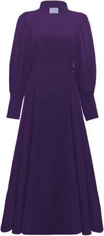 Women Clergy Dresses with Collar Minister Church Dress Long Elegant Summer A-Line Dress in Saudi Arabia