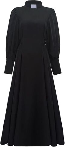 Women Clergy Dresses with Collar Minister Church Dress Long Elegant Summer A-Line Dress in Saudi Arabia