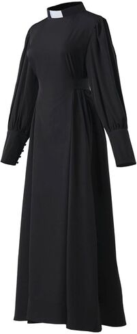 Women Clergy Dresses with Collar Minister Church Dress Long Elegant Summer A-Line Dress in Saudi Arabia