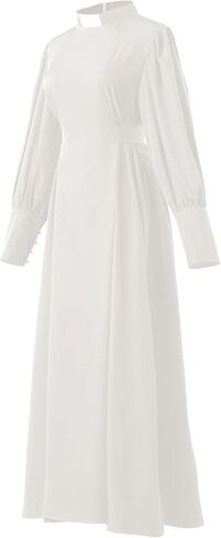 Women Clergy Dresses with Collar Minister Church Dress Long Elegant Summer A-Line Dress in Saudi Arabia