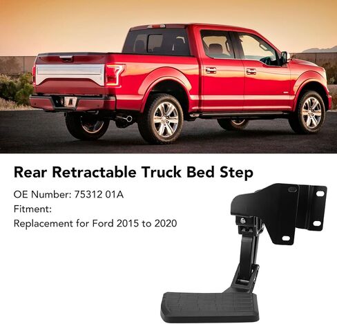 Rear Retractable Bumper Step,75312 01A Truck Bumper Side Bed Step Replacement for Frd 2015 to 2020 in Saudi Arabia