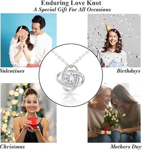 To My Daughter Necklace From Dad, Love Knot Necklace, Daughter Gift From Dad, Daughter Necklace Birthday Christmas Gifts For Daughter From Dad, Father Daughter Necklace, Jewelry Gifts For Daugther in Saudi Arabia