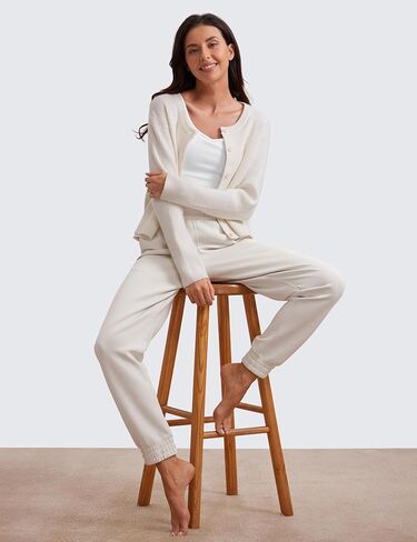CRZ YOGA SoftAura Sweatpants النساء مشروط ركض عالية الخصر صالة السفر السراويل العرق غير رسمية مع جيوب Cinch أسفل in Saudi Arabia