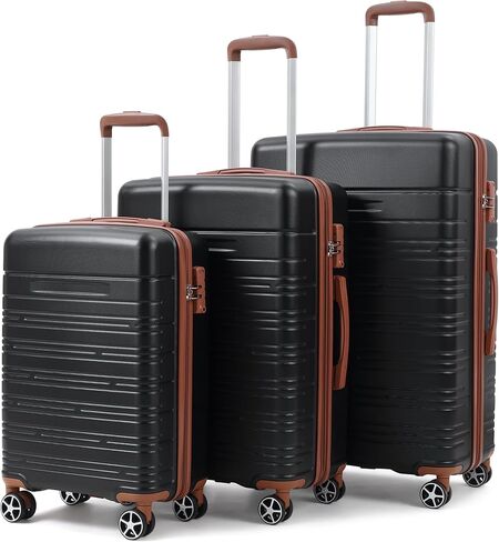 Garvee Luggage Expandable Suitcase 3 Piece Set, Luggage Set of 3 Piece Suitcase with Spinner Wheels, Hardshell Luggage 3 Piece Set(20"/24"/28") in Saudi Arabia