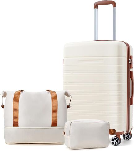 Garvee Luggage Expandable Suitcase 3 Piece Set, Luggage Set of 3 Piece Suitcase with Spinner Wheels, Hardshell Luggage 3 Piece Set(20"/24"/28") in Saudi Arabia