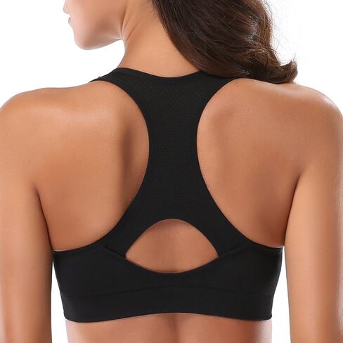 حمالة صدر رياضية للنساء من MIRITY بتصميم Racerback - حمالة صدر رياضية عالية التأثير للتمارين الرياضية in Kuwait