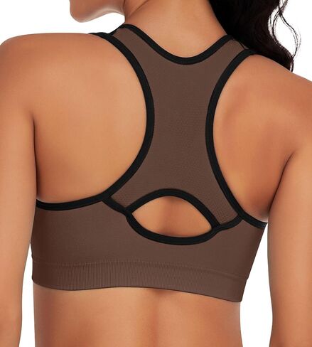 حمالة صدر رياضية للنساء من MIRITY بتصميم Racerback - حمالة صدر رياضية عالية التأثير للتمارين الرياضية in Kuwait