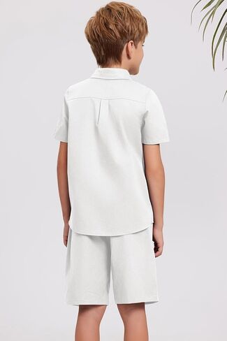 قمصان زي مدرسي للأولاد من blbean طقم شورتات شبه رسمية مقاس 6-15 سنة in Kuwait